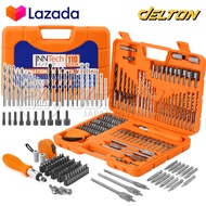 InnTech ชุดดอกสว่าน เจาะปูน / ไม้ / เหล็ก 110 ชิ้น V-SERIES Combination Drill Bits for Metal / Mason