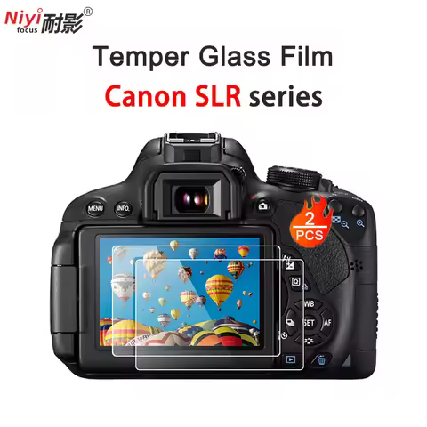 2pcs Tempered Glass LCD Screen Protector Guard Film For Canon EOS 5d mark iv 6d mark ii 700d 60d SLR