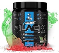 eFlow Nutrition Enrage Black High Stimulant Pre Workout Supplement - Preworkout Powder to Boost Ener