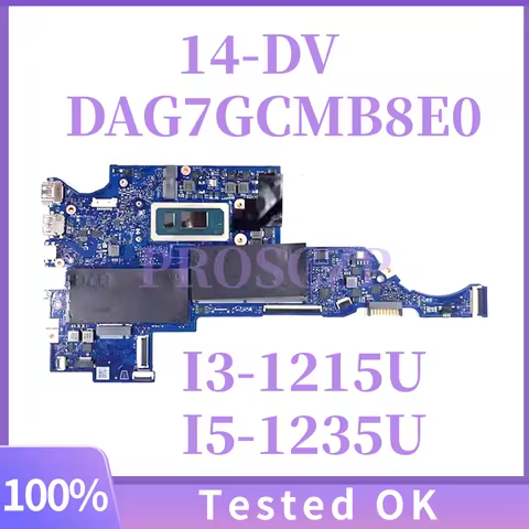 DAG7GCMB8E0 For HP 14-DV I3-1215U I5-1235U laptop Motherboard with100% Tested
