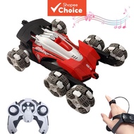Gesture-Controlled RC Stunt Vehicle, 6WD Off-Road Rock Crawler, Double-Sided Drive, Birthday Gift fo