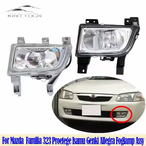 For Mazda Familia 323 Proetege Isamu Genki Allegra Front Fog Light Foglight Fog Lamp Foglamp DRL Day