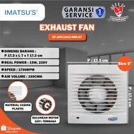 5 INCH CEILING EXHAUST FAN/ Exhaust Imatsu APC12C2 Without LED 5 Inch Home Toilet Kitchen FAN