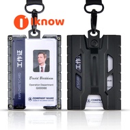 I know NEW US Mechanical Style Badge Wallet ID Credit Card Holder with Lanyard Retractable Reel Meta