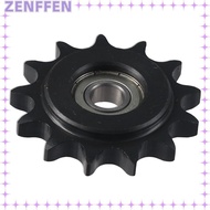 ZENFFEN Chain Idler Sprocket, 13 Tooth C45 Carbon Steel Convex Idler Gear, Durable 10mm Bore 1/2" Pi
