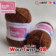 SIET TWIST WOOL KNITTING YARN 18 BROWN WOOL KNITTING YARN SHOP yani_brq