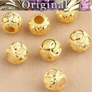916golden car flower frosted thick 916gold transfer beads 916 916gold loose beads