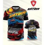 Satria Edition Tshirt Galeri Kereta Sublimation Tshirt / Baju Microfiber Jersi / Jersey Sublimation 
