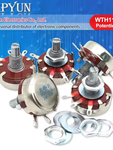 2PCS WTH118 Potentiometer New Authentic Variable Resistor VR Resistance 1K 2.2K 4.7K 10K 22K 47K 100