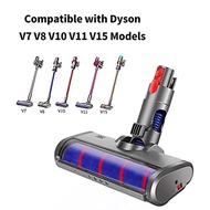 Soft Roller Cleaner Head for Dyson V7 V8 V10 V11 V15 Hardwood Floor Fluffy Roller Brush Attachment