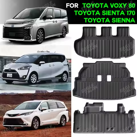 For Toyota voxy 80/Sienta 170/SIENNA (Fuel) TPE Trunk Mat Seat Back Mat Cargo Liner Protective Cover