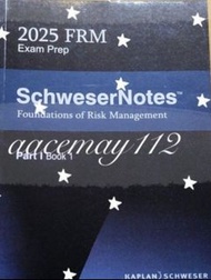 全新 2025 FRM Part 1 / 2  Kaplan Schweser Notes