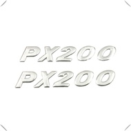 1 Pair 3D Decal PX200 Elblem Tank Label for Vespa Px 200 Adhesive Sticker Bonnet Side Shell Symbol