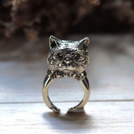 猫环小猫情人礼物动物耳朵纯银波西米亚女人可爱moggy她