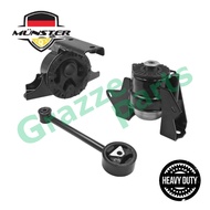 (1pc) Münster ^Heavy Duty^ Engine Mounting Set for Mitsubishi Attrage A13A 1.2 Mirage 1.2 3A92 2012-