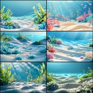 New Fish Tank Background Paper Background Painting HD Waterproof 3D Fish Tank Background Sticker Sel