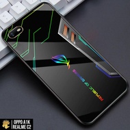 Case OPPO A1K - Casing OPPO A1K Terbaru 2021 AERO CASE [ ROG ] Silikon OPPO A1K -  Case Hp OPPO A1K - Cassing Hp OPPO A1K - Softcase Glass Kaca - Softcase - Casing Hp - Kesing Hp OPPO A1K - Case Terlaris - Case Terbaru