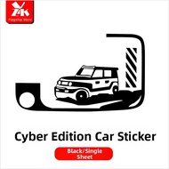 Cyberpunk Style Blind Window Decorative Sticker