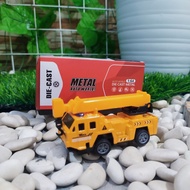 Diecast Mobil Truk Konstruksi crane metal - miniatur crane