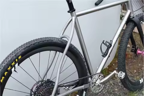 custom Ti bike frames 700C Ti Gravel Bike Frame With Thru Axle Dropout 700C titanium gravel bike fra