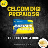 CelcomDigi Prepaid 5G 40GB & Unlimited Call NEW NUMBER Digi Simcard