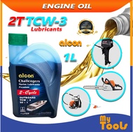 Mytools Alcon Outboard Marine Lubricants 2-Stroke 2T TCW-3 Engine Oil 1L（Made In UAE)