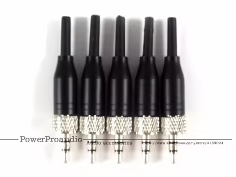 5Pcs 3.5mm Stereo Screw Lock Connector for Pro Sennheiser EW100 EW300 EW500 G1 G2 3 Sony Saramonic M