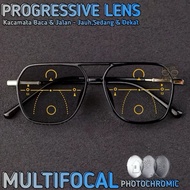 Photochromic Aviator Progressive Sunglasses | Photochromic Reading And Walking Glasses | Anti-radiat