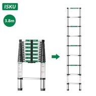 ISKU Tangga Teleskopik Portabel/ tangga lipat aluminium teleskopik/single telescopic ladder 3.8-6.3Meter