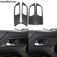 For Honda Accord 2014-2017 Carbon Fiber Inside Handle Panel Interior Decoration Accessories Stickers