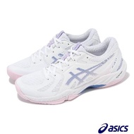 Asics 羽球鞋 Blade FF 女鞋 白 藍 粉 輕量 緩震 室內運動 羽排鞋 亞瑟士 1072A094101