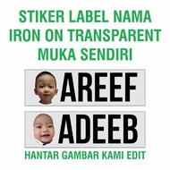 Sticker Label Baju Iron On/ Pelekat Label Baju Iron on
