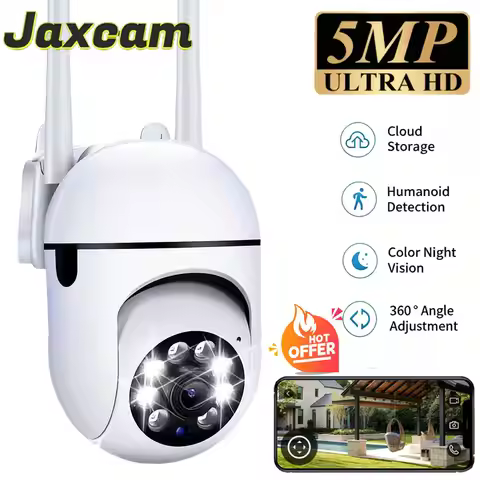 Carecam Pro 2K 5MP HD Wifi IP Wireless Security Surveillance PTZ Camera Auto Tracking Two-way Audio 