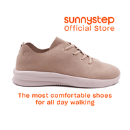 Sunnystep - Balance Runner - Sneakers in Nude Suede - Most Comfortable Walking Shoes