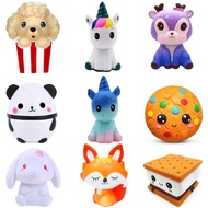 Jumbo Popcorn Unicorn Cake Squishy Toy Cute Galaxy Slow Rising Animal Action Figures Toys