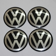 4PCS Car Wheel Center Hub Cap Sticker 60MM  VW Wheel Center Cap Sticker Emblem Badge--&*