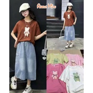 Girls' Skirt Set Long Skirt Set - Jeans Skirt Set