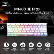 AULA MINI60 HE 3-Mode Wireless Mechanical Gaming Keyboard, Magnetic Axis, Low Latency, Customizable 