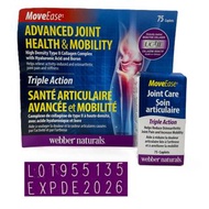 加拿大 Webber Naturals 維柏健 特強關節 Move Ease 75粒 (現貨)