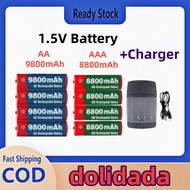 Rechargeable battery 1.5V AA 9800mah AAA  8800mah  battery  rechargeable alkaline battery charger