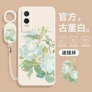 Full Coverage Liquid Silicone Phone Case for Vivo Y76s Y76 Y74s Protective Shell Anti-Fall Mens Styl