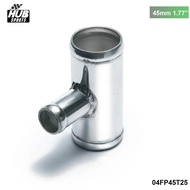 45mm 1.77" T-Piece Aluminum Intake Cooling Systems Turbo intercooler T-Pipe piping for 25mm OD BOV F