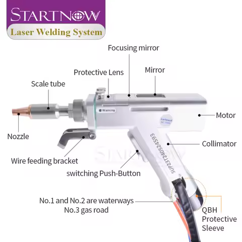 Startnow Handheld Laser Welding Head SUP21T SUP23T SUP22C 220V Controller Driver Cleaning Head for F