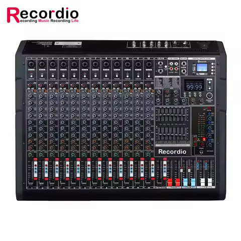 GAX-TF14 Pro 12 Channel Audio Mixer with Dual DSP Effects and USB Interface for Live Performance Bro