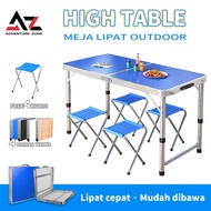 AZ Meja Lipat Koper Hpl Meja Serbaguna Meja Lipat Portable Meja Kaki