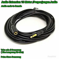 Audio extension 10 meters goldplate audio extension 10 meters Audio male female 10 m