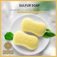สบู่ซัลเฟอร์ sulfur soap สบู่สำหรับผิวหน้าและผิวกาย สูตรจีนแบบดั้งเดิม ระเบิดขี้ไคล กำจัดกลิ่น กำจัดสิว BY MIMOSA