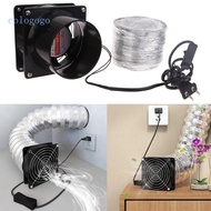 COLO Window Ventilator 21W Exhaust Hose Fan Air Extractor Exhaust Fan with Aluminum Ducting for Toilet and Workshop