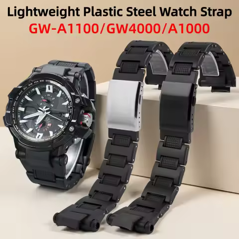 Lightweight Plastic Steel Strap For Casio G-SHOCK GW-A1000/A1100 GW4000 GA-1000/1100 Modification Sp