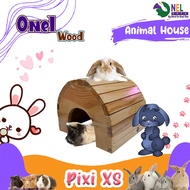 ONEL WOOD PIXI HOUSE MINI HEDGEHOG HOUSE GUINEA PIG/tunnel mini hedgehog